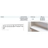 Parapety vnitřní PVC REHAU 450 mm Barva: bílá